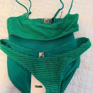 Triangl Swimwear Teal Bikini Set